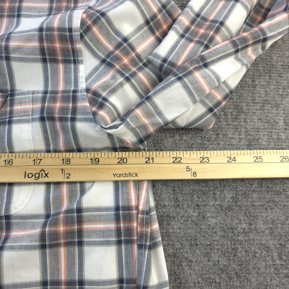 Outerknown Shirt Medium Long Sleeve Button Up Multicolor‎ Plaid Pocket Cotton - Picture 4 of 8